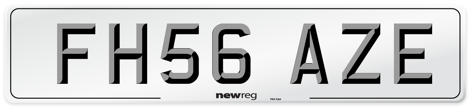 FH56 AZE Number Plate from New Reg